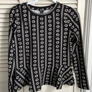 Peplum top, size small. New with tags.